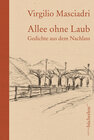 Buchcover Allee ohne Laub