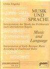Buchcover Musik und Sprache /Music and Language