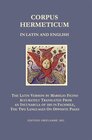 Buchcover Corpus Hermeticum Latin and English