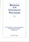 Buchcover Beiträge zur integralen Weltsicht Vol. X 1995