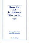 Buchcover Beiträge zur integralen Weltsicht Vol. XVII 2002