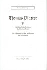 Buchcover Thomas Platter