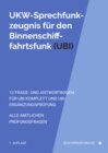 Buchcover UKW-Sprechfunkzeugnis (UBI): Prüfungsfragen