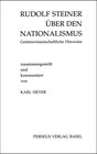 Buchcover Rudolf Steiner über den Nationalismus