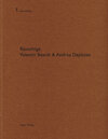 Buchcover Valentin Bearth & Andrea Deplazes