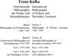 Buchcover Franz Kafka. Internationale Bibliographie der Primär- und Sekundärliteratur... / Franz Kafka. Internationale Bibliograph
