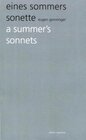 Buchcover eines sommers sonette /a summer's sonnets
