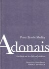 Buchcover ADONAIS - eine Elegie auf den Tod von John Keats.