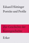 Buchcover Porträts und Profile. Zur Geschichte der Kunstgeschichte