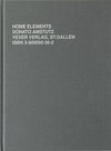 Buchcover Home Elements - Donato Amstutz