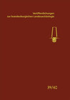Buchcover Veröffentlichungen zur brandenburgischen Landesarchäologie. Veröffentlichungen... / Veröffentlichungen