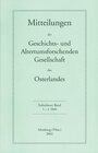 Buchcover Mitteilungen der Geschichts- und Altertumsforschenden Gesellschaft des Osterlandes / Mitteilungen der Geschichts- und Al