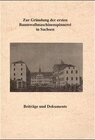 Buchcover Zur Gründung der ersten Baumwollmaschinenspinnerei in Sachsen