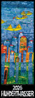 Buchcover Hundertwasser Streifenkalender Art 2026