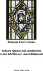 Buchcover Kritische Apologie des Christentums in den Schriften von Leszek Kolakowski