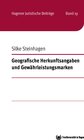 Buchcover Geografische Herkunftsangaben und Gewährleistungsmarken