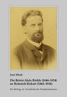 Buchcover Die Briefe Alois Riehls (1844–1924) an Heinrich Rickert (1863–1936)