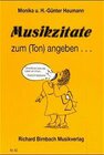 Buchcover Musikzitate zum (Ton) angeben...