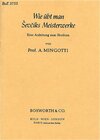 Buchcover Wie übt man Sevciks Meisterwerke