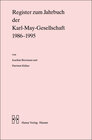 Buchcover Jahrbuch der Karl-May-Gesellschaft / Register zum Jahrbuch der Karl-May-Gesellschaft 1986-1995
