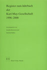 Buchcover Register zum Jahrbuch der Karl-May-Gesellscjhaft 1996-2000