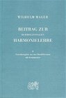 Buchcover Beitrag zur durmolltonalen Harmonielehre / Beitrag zur durmolltonalen Harmonielehre Band II