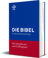 Buchcover Bibel mit Schreibrand (Blauer Einband)