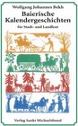 Buchcover Baierische Kalendergeschichten