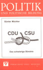 Buchcover CDU/CSU - Das schwierige Bündnis