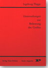 Buchcover Untersuchungen zur Bedeutung des Greifen