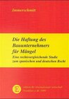 Buchcover Die Haftung des Bauunternehmers für Mängel