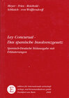 Buchcover Ley Concursal - Das spanische Insolvenzgesetz