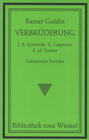 Buchcover Verbrüderung. J. A. Symonds - E. Carpenter - E. M. Forster