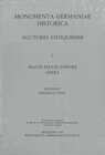 Buchcover Magni Felicis Ennodi Opera