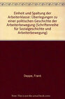 Buchcover Einheit und Spaltung der Arbeiterklasse