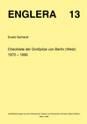 Buchcover Checkliste der Grosspilze von Berlin (West) 1970-1990
