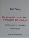 Buchcover Die Aktualität der antiken Philosophie der Griechen