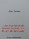 Buchcover Große Gestalten der Literatur Frankreichs im 19. und 20. Jahrhundert