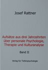 Buchcover Aufsätze aus drei Jahrzehnten über personale Psychologie, Therapie und Kulturanalyse