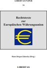 Buchcover Rechtstexte zur Europäischen Währungsunion