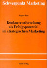 Buchcover Konkurrenzforschung als Erfolgspotential im strategischen Marketing