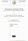Buchcover Entsorgung radioaktiver Stoffe
