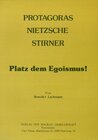 Buchcover Protagoras, Nietzsche, Stirner