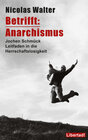 Buchcover Betrifft: Anarchismus