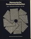 Buchcover Nassauische Parlamentsdebatten