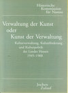 Buchcover Verwaltung der Kunst oder Kunst der Verwaltung