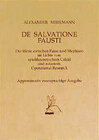 Buchcover De Salvatione Fausti
