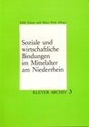 Buchcover Soziale und wirtschaftliche Bindungen im Mittelalter am Niederrhein