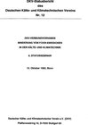 Buchcover DKV-Verbundvorhaben - Minderung von FCKW-Emissionen in der Kälte- und Klimatechnik