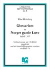 Buchcover Glossarium zu Norges gamle love